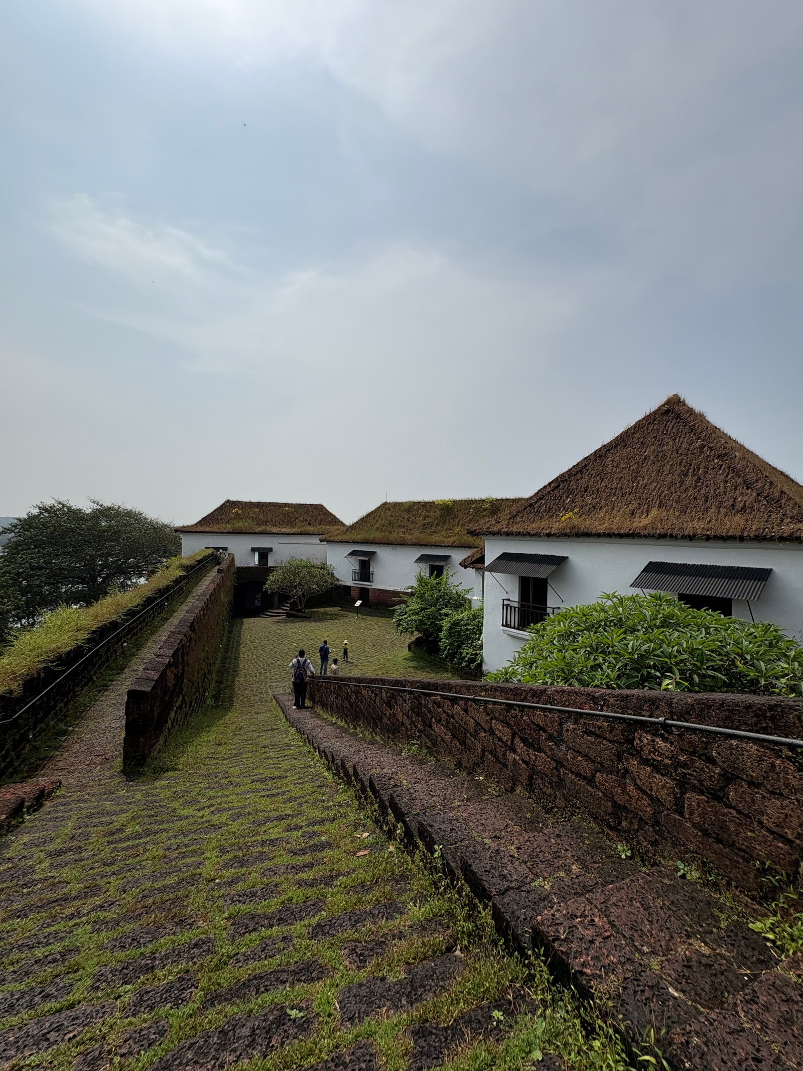 Panoramic coastal view from fort ramparts