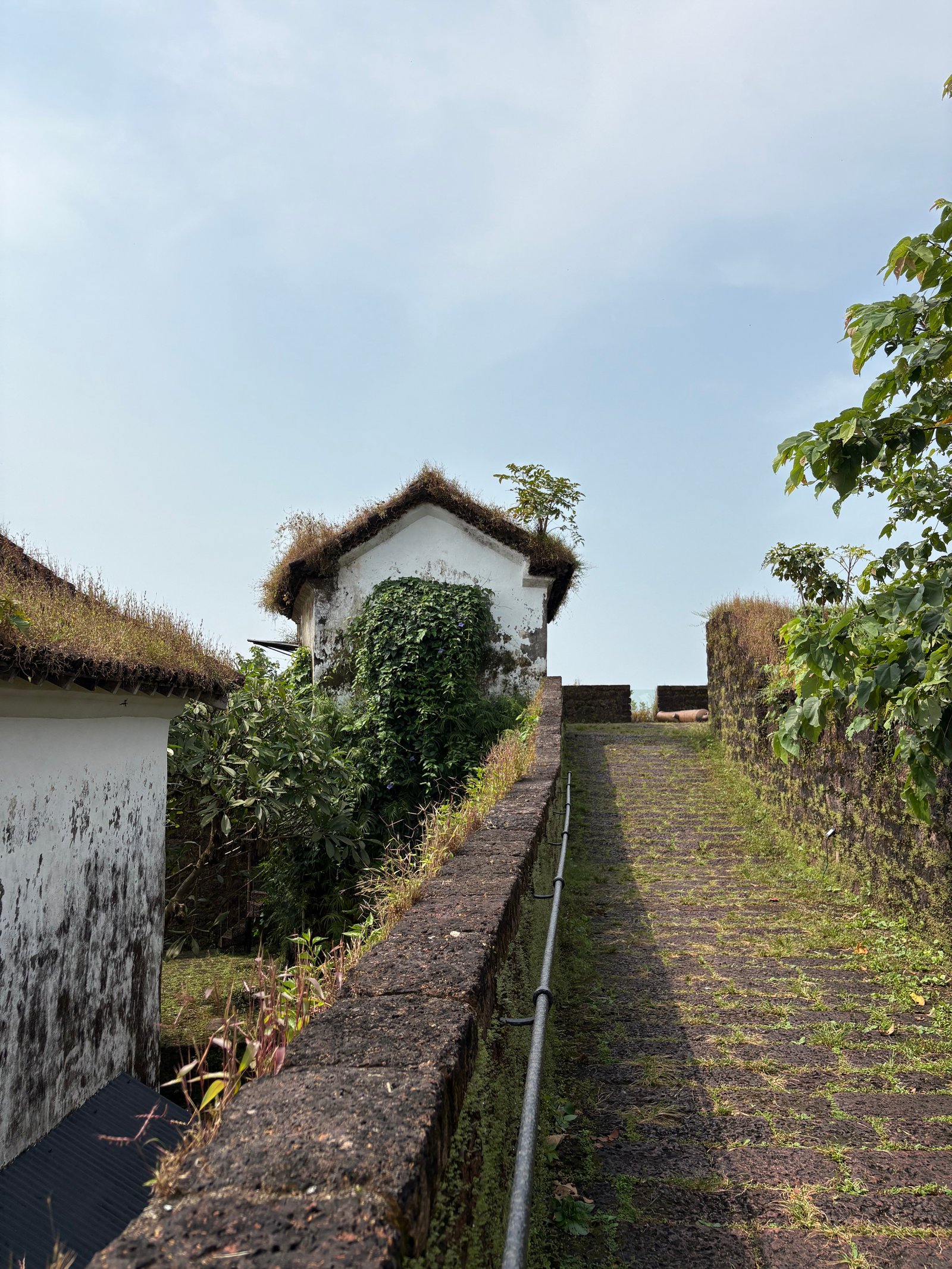 Stone pathways and fort walls